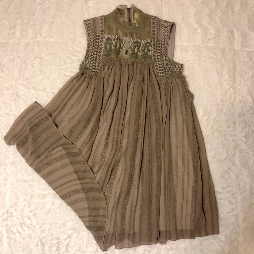 Free People High Neck Mini Dress